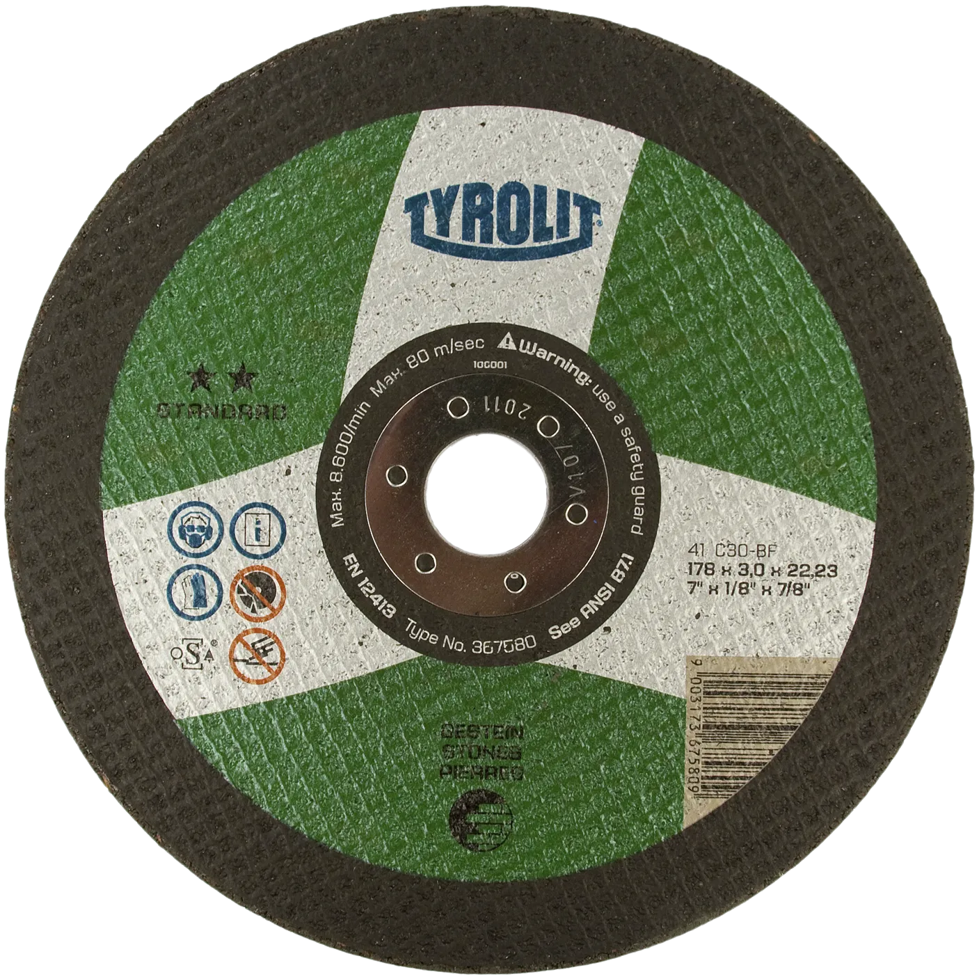 Kutteskive Standard 42X ø178×3 C30S-BF