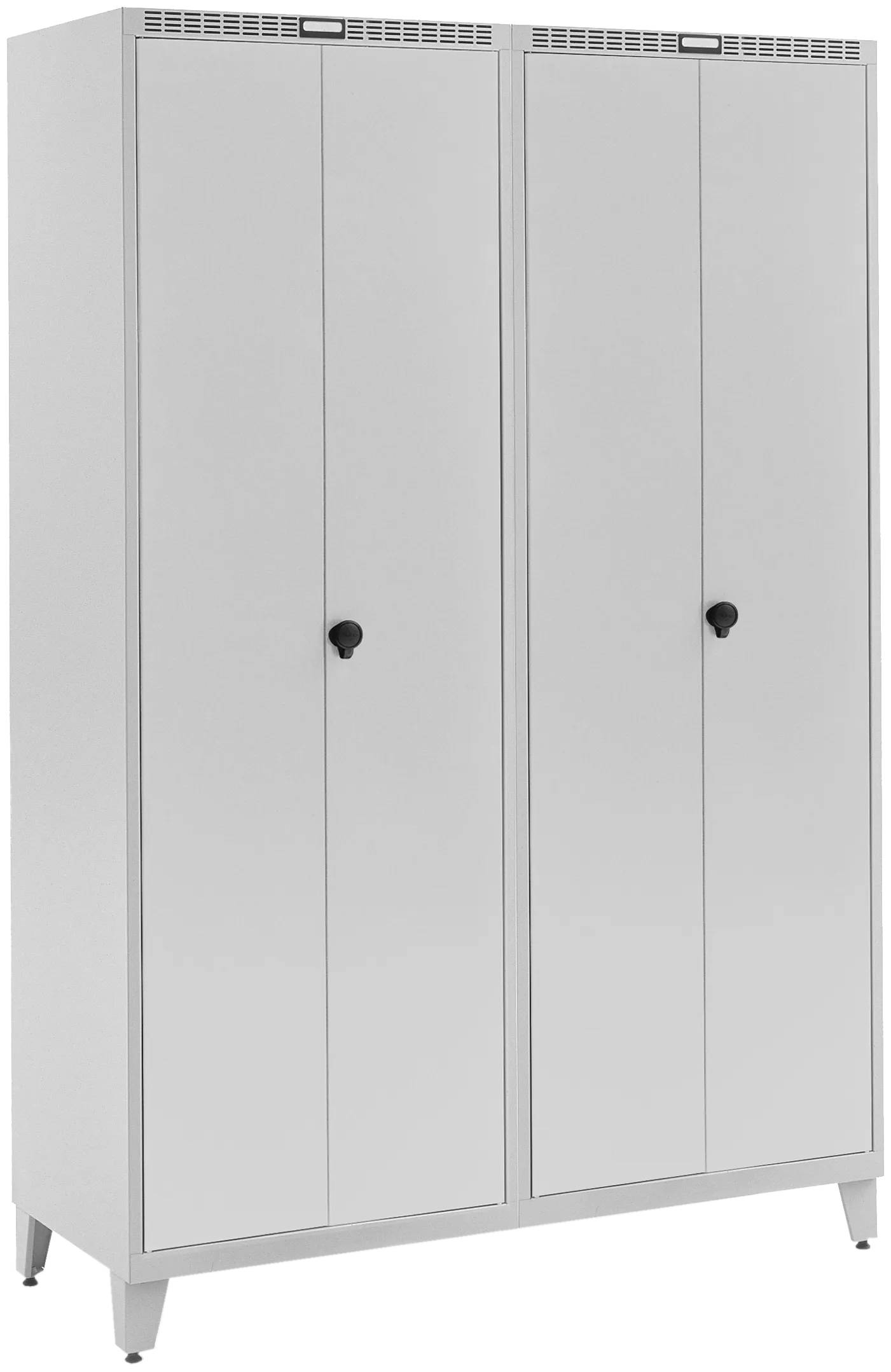Garderobeskap dobbelt rett GDT21-6050174 grå/grå