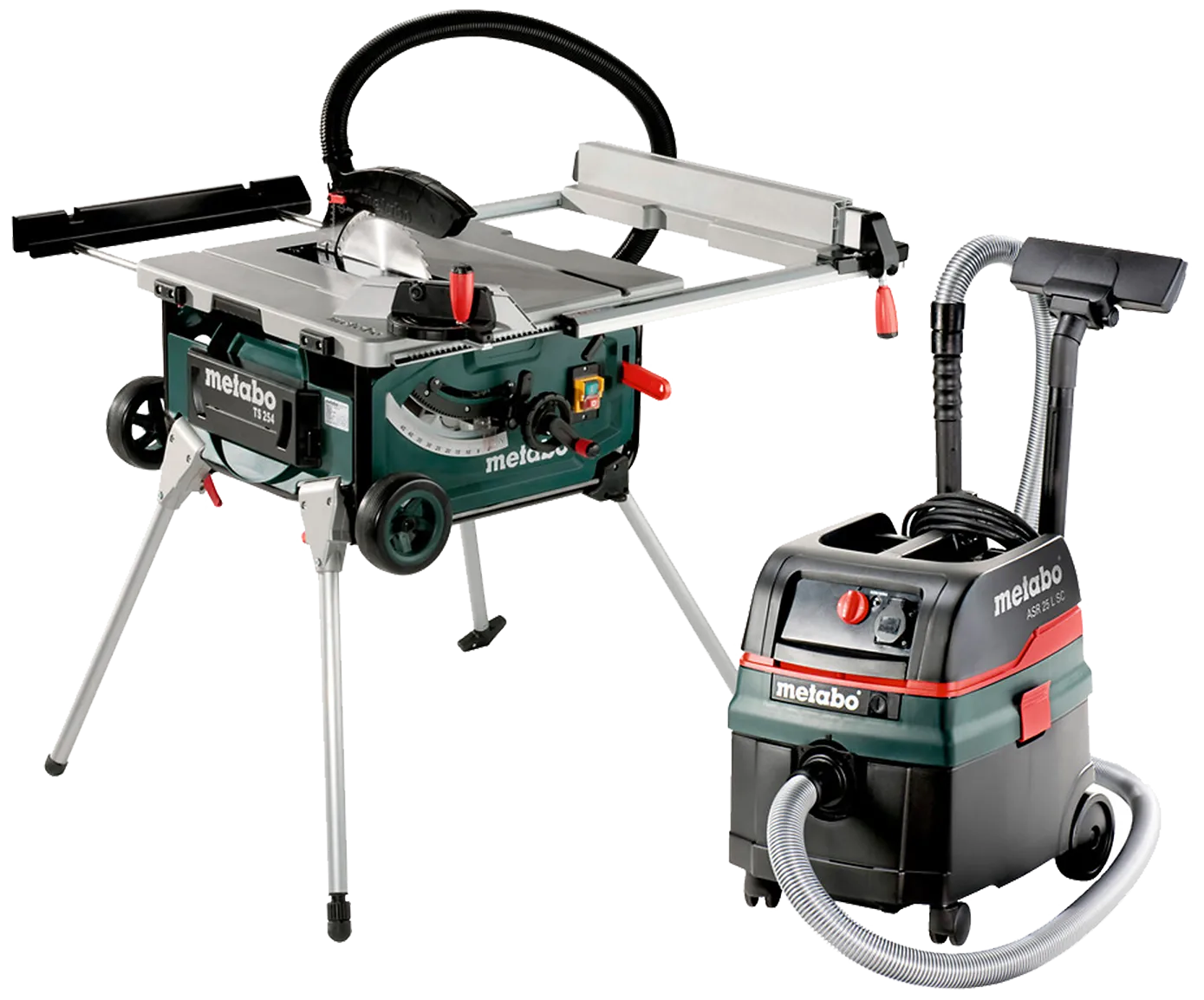 Kombosett: bordrundsag TS254 + støvsuger ASR25L SC