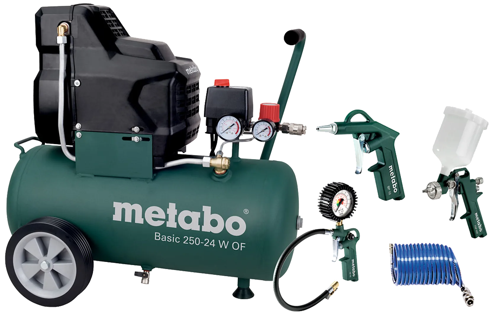 Kompressor Basic 250-04 OF, med LPZ4 verktøysett