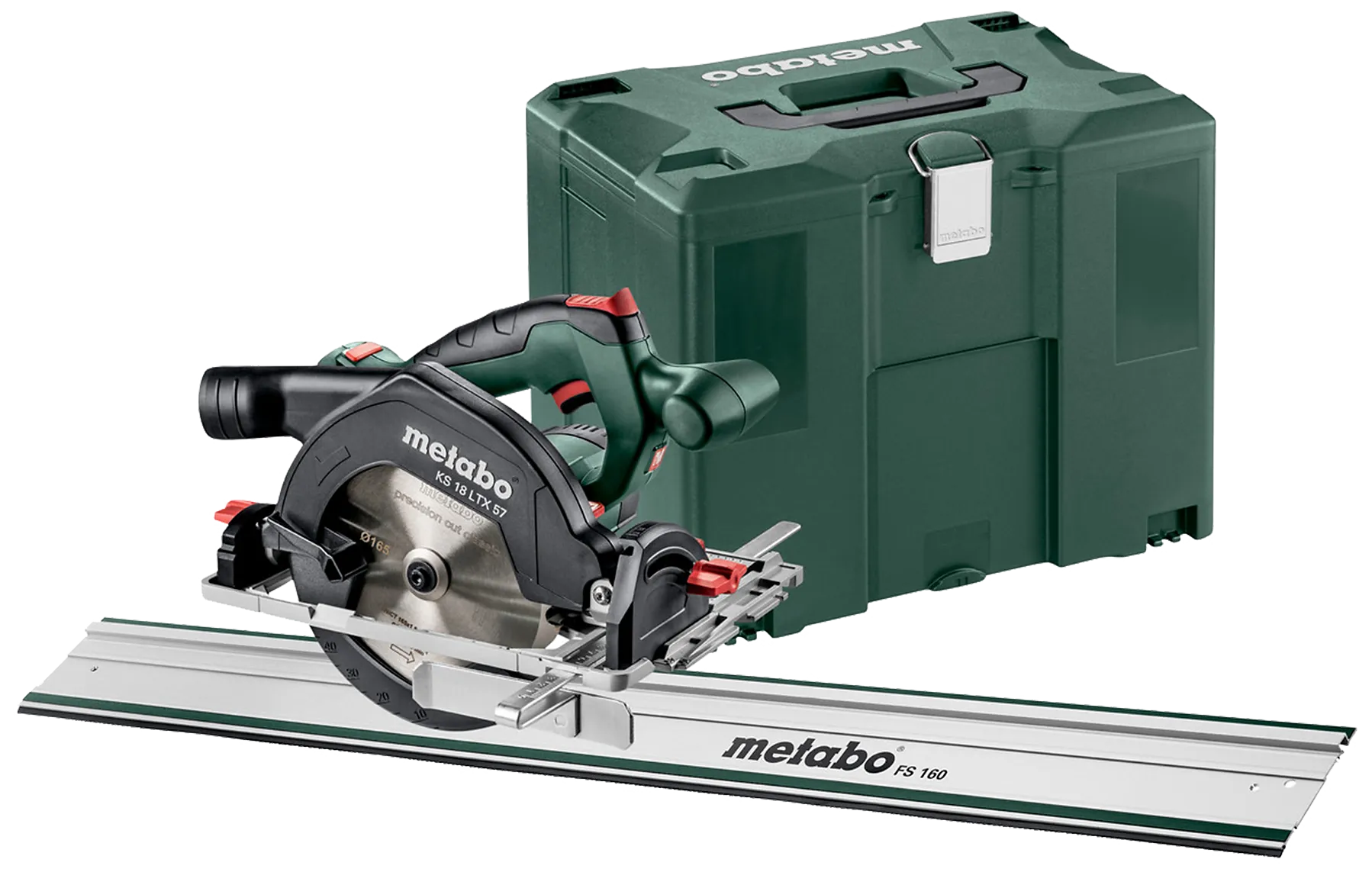 Rundsag 165mm 18V KS18 LTX 57 + styreskinne FS 160