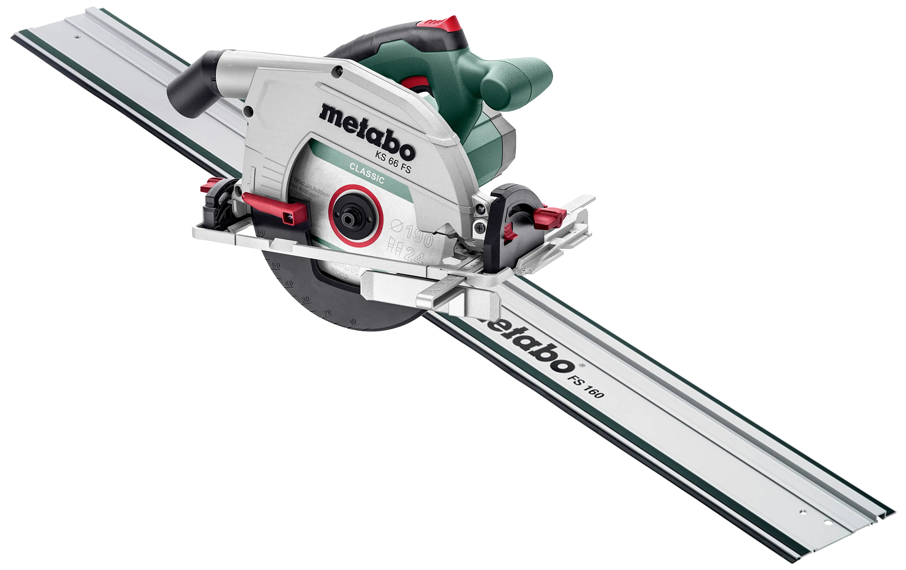 Rundsag 190mm 1400W KS 66 FS + styreskinne FS 160