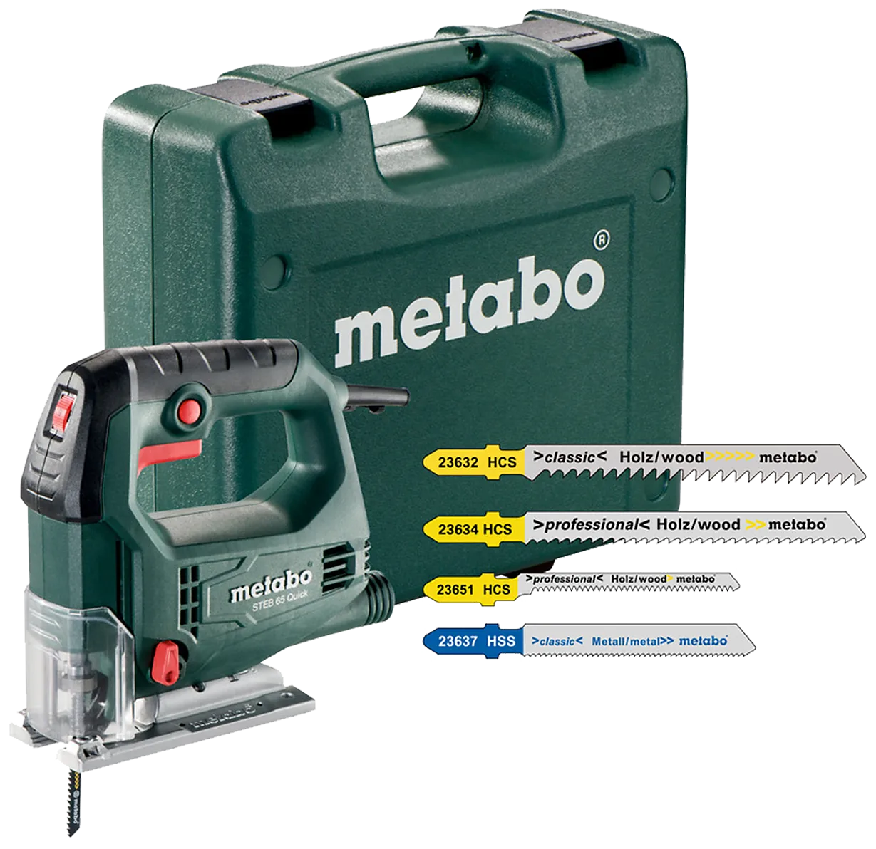 Stikksag 450W STEB 65 Q inkl. 20 stk. ass. blader