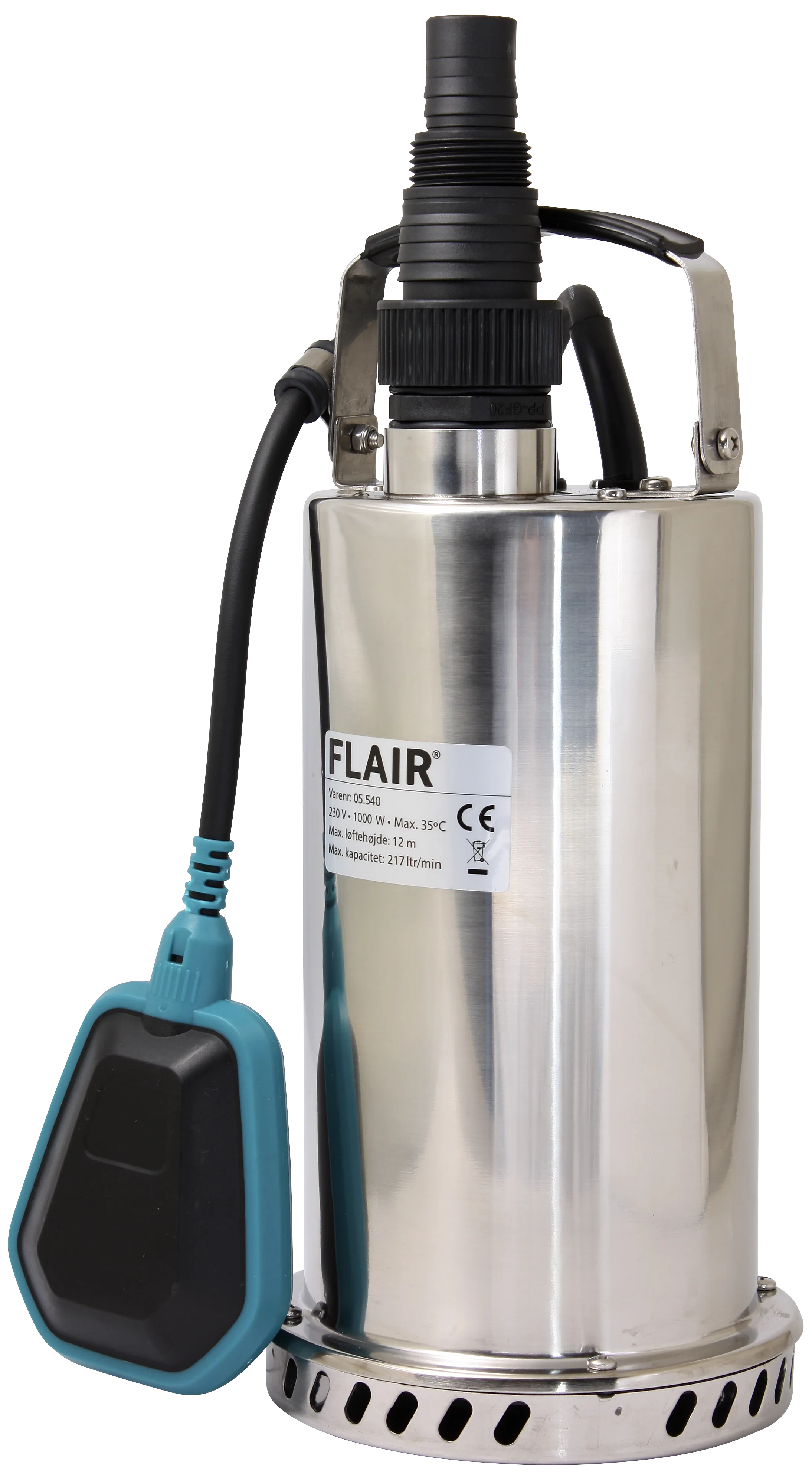 Flair nedsenkbar pumpe rustfri 1.1/4" 220 l/m 1000W 1000SX