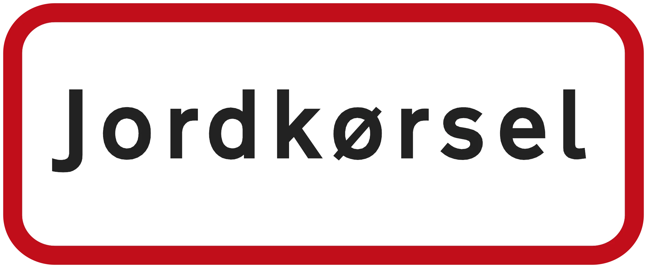 Undertavle UA31.2 25×50cm 'jordkørsel'