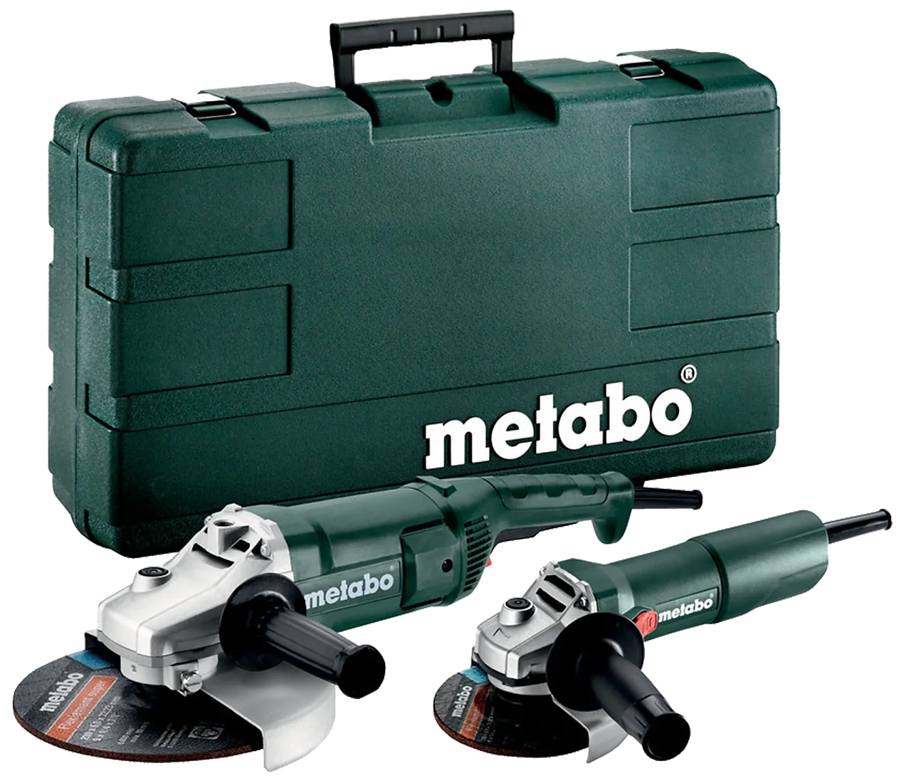 Kombosett: 2×vinkelsliper WE2200-230 + W750-125