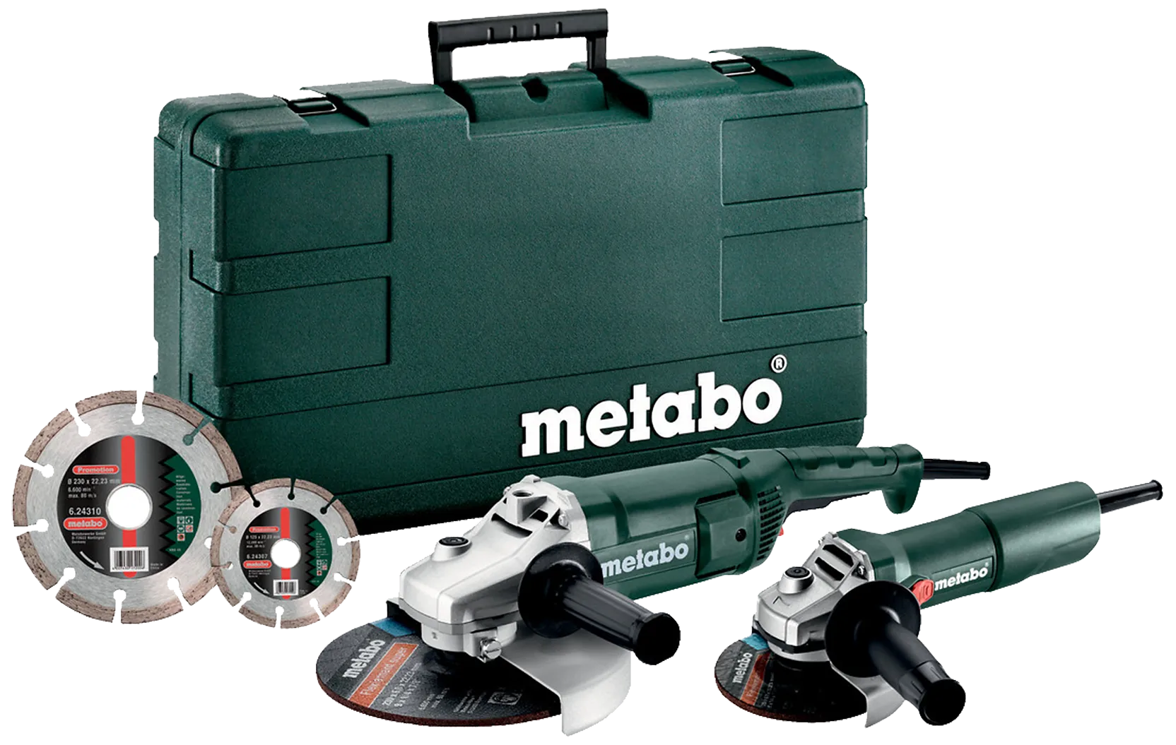 Kombosett: WE2200-230 + W750-125 + 2×diamantblader
