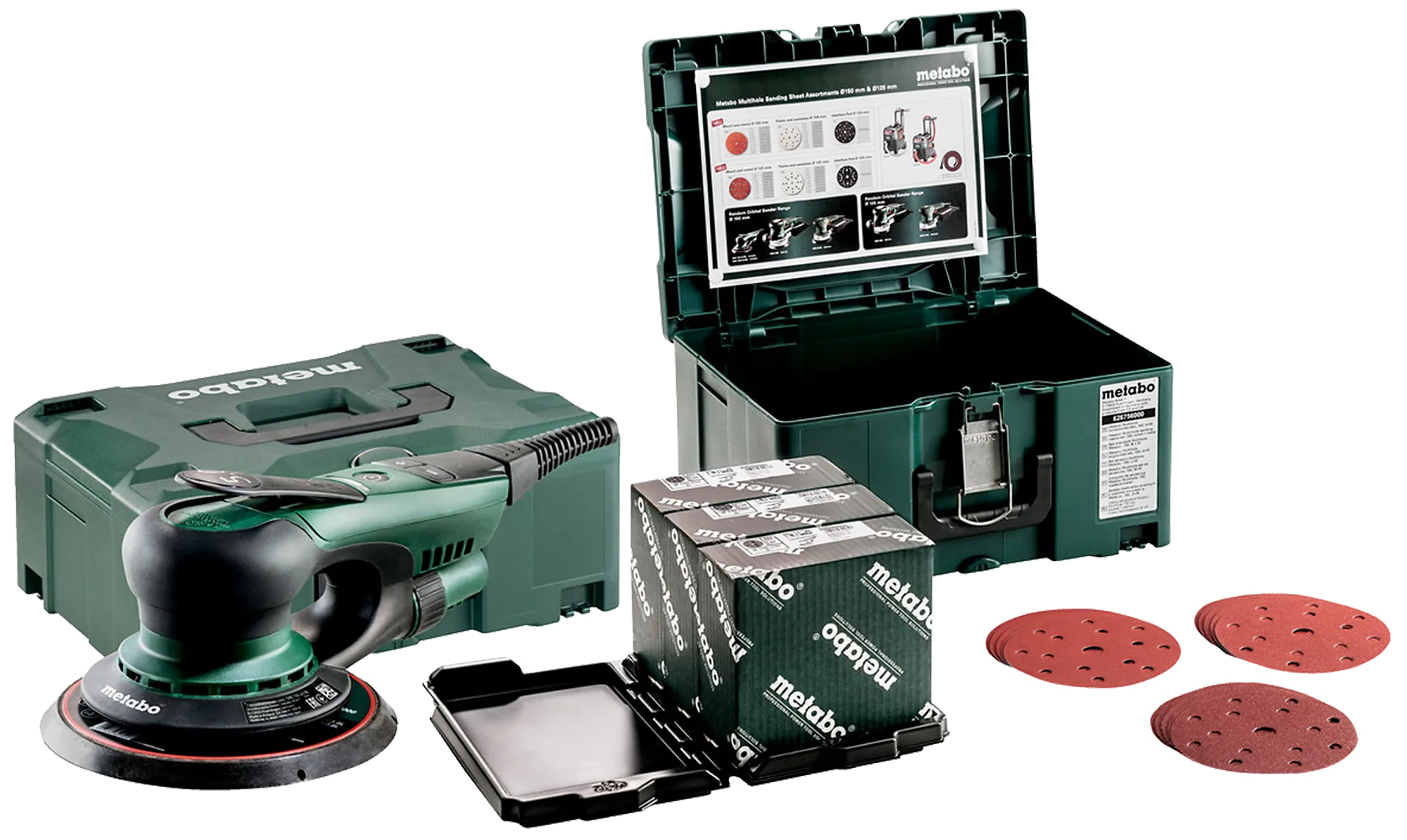 Eksentersliper 150mm 350W SXE150 5.0BL med rondellsett