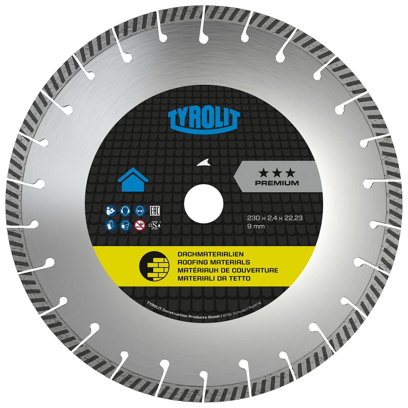Diamantskive Premium taktekker DCUP1-FC ø230×2,4