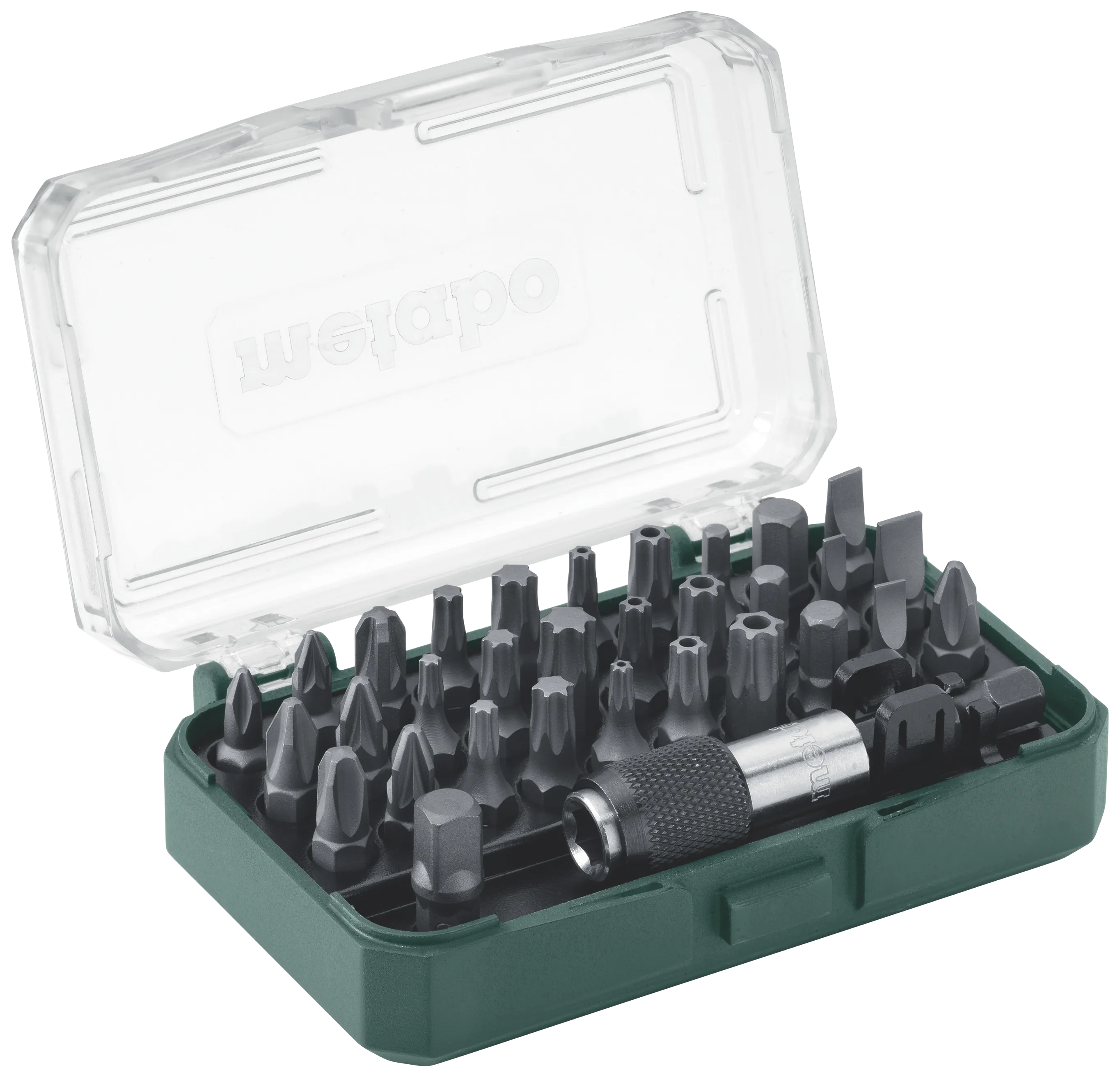 Bitsett LC, 30 bits + holder og 1/4" firkantadapter