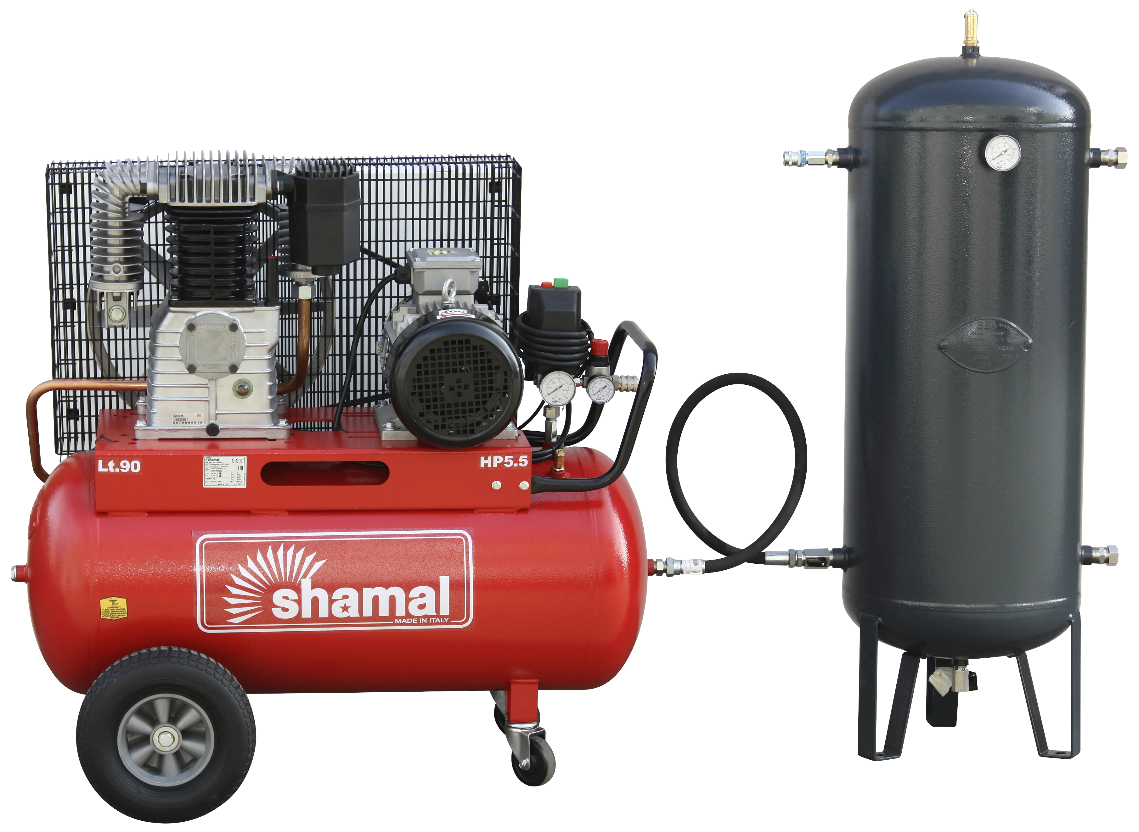 Shamal S55/90 kompr. 540l/m 5,5HK 400V + tank 90lt