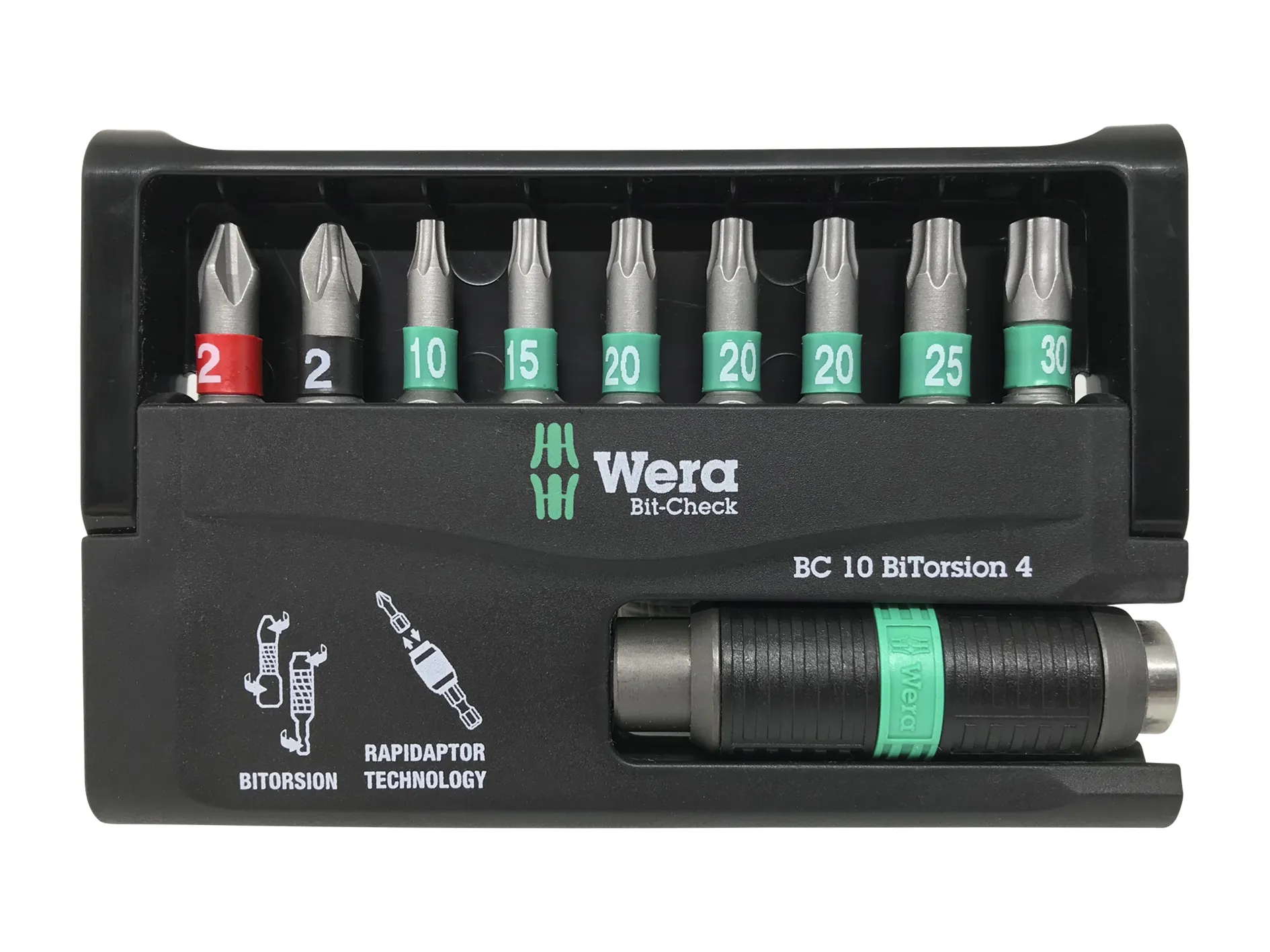 Wera/HJS bitsett 8757-9/BTZ Rapidaptor
