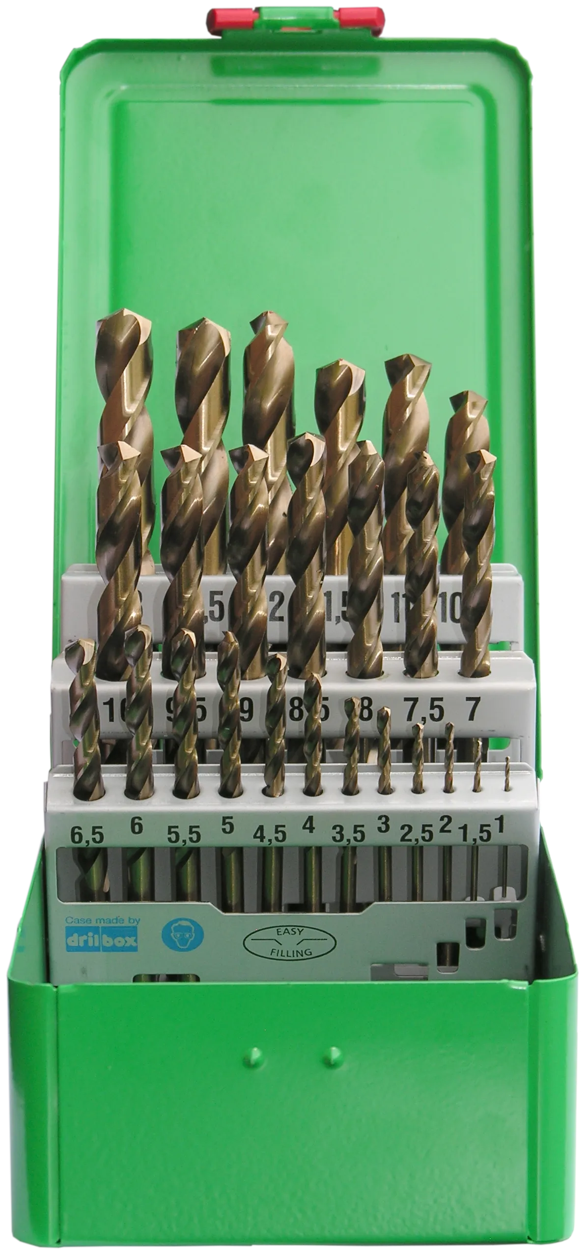 DJ TOOLS spiralborsett DIN338 HSS-Co5 1-13×0,5mm