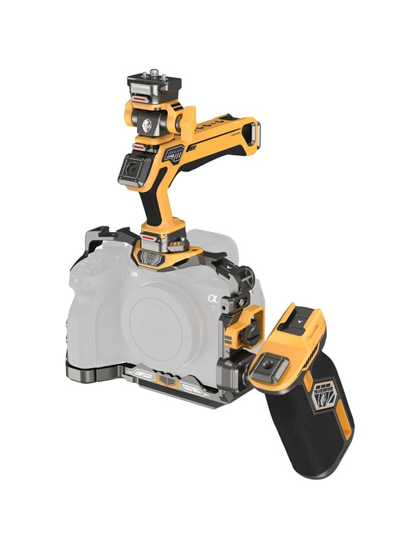 SmallRig 5518 HawkLock Quick Release Cage Kit for Sony A7R V/ A7 IV/ A7S III (Adv Ed) (Bumblebee)