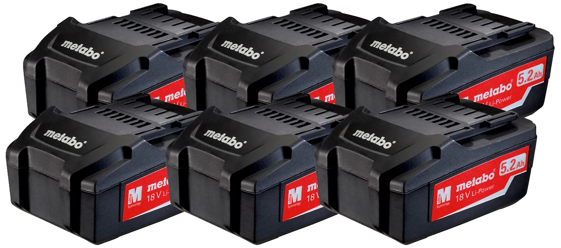Batteri 18V/5,2Ah Li-Power Ultra-M, 6stk
