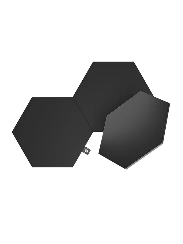 Nanoleaf Shapes Black Hexagons Expansion Pack (3 Panels)
