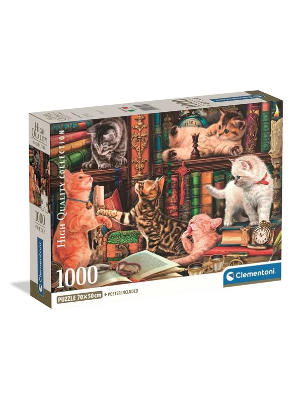 Clementoni Puzzle 1000 Pcs CB Curious Whiskers
