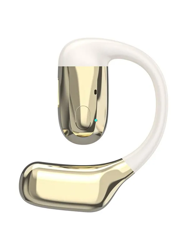Dudao U4Pro Bluetooth Universal Earphone for Both Ears - Beige-Gold