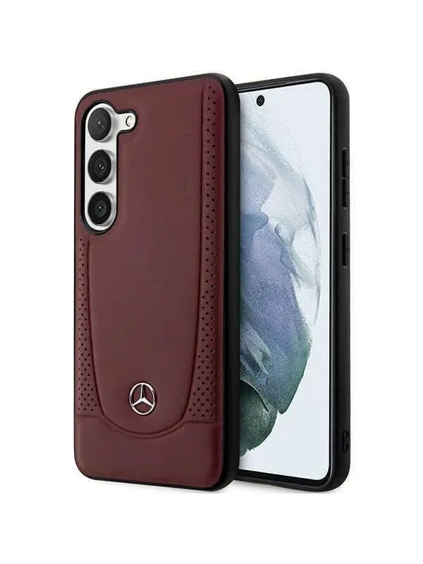 Mercedes  Leather Urban Bengale Case for Samsung Galaxy S23 - Red