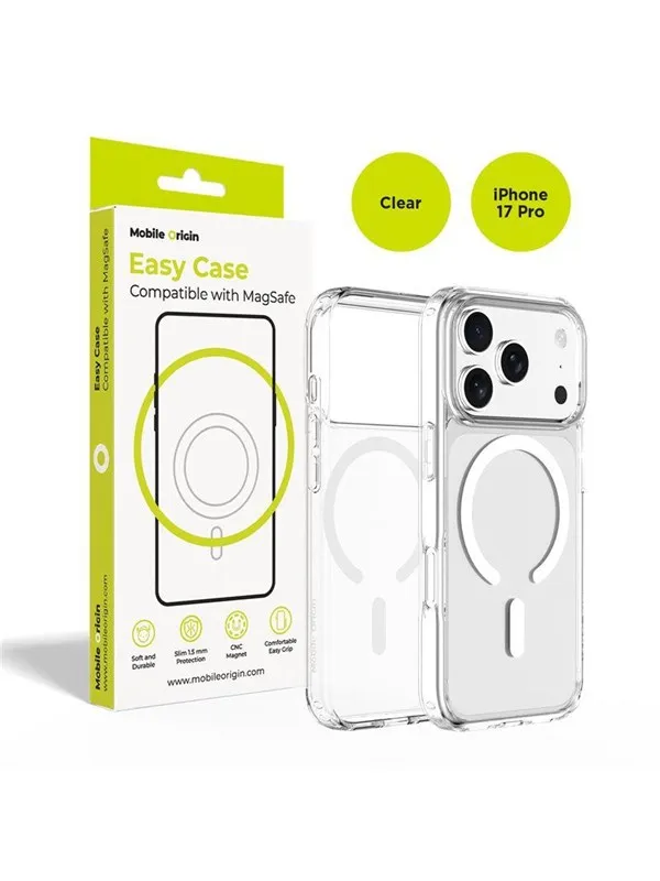 Mobile Origin Hybrid MagSafe Case - clear - iPhone 17 Pro