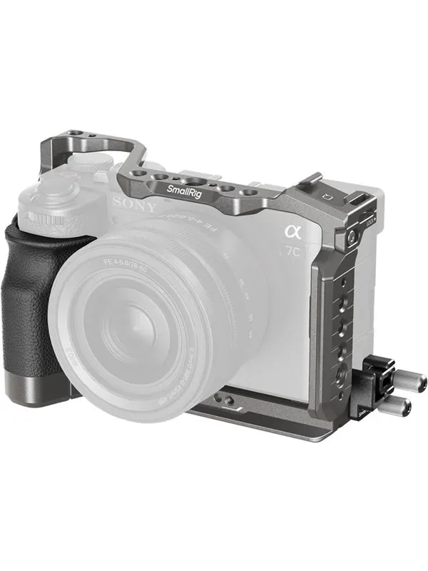 SmallRig "HawkLock" Quick Release Cage Kit with Silicone Handle for Sony Alpha 7C II / 7CR 5198