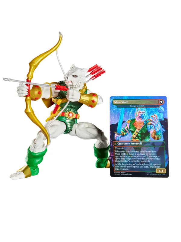 Marvel Spider-Man Legends Series Magic: The Gathering Man-Wolf 15 cm