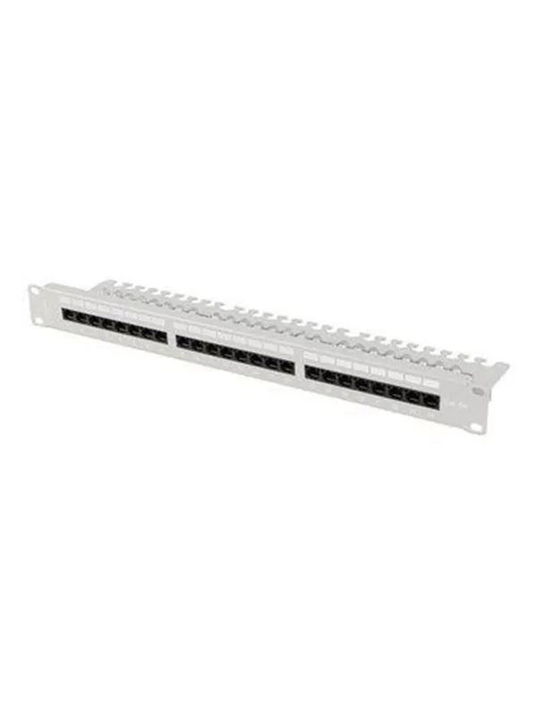 Lanberg patch panel - 1U - 19" - with shelf