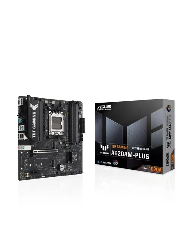 ASUS TUF GAMING A620AM-PLUS Hovedkort - AMD A620A - AMD AM5 socket - DDR5 RAM - Micro-ATX