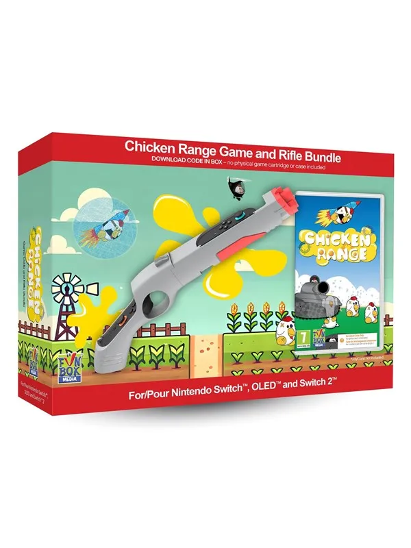 Chicken Range Game with Rifle Bundle (Code in a Box) - Nintendo Switch 2 - Skytespill
