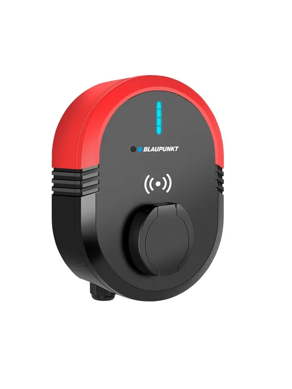 Blaupunkt BW3P32ASS Wallbox Smart Socket, 22 kW, Type 2, Black/red
