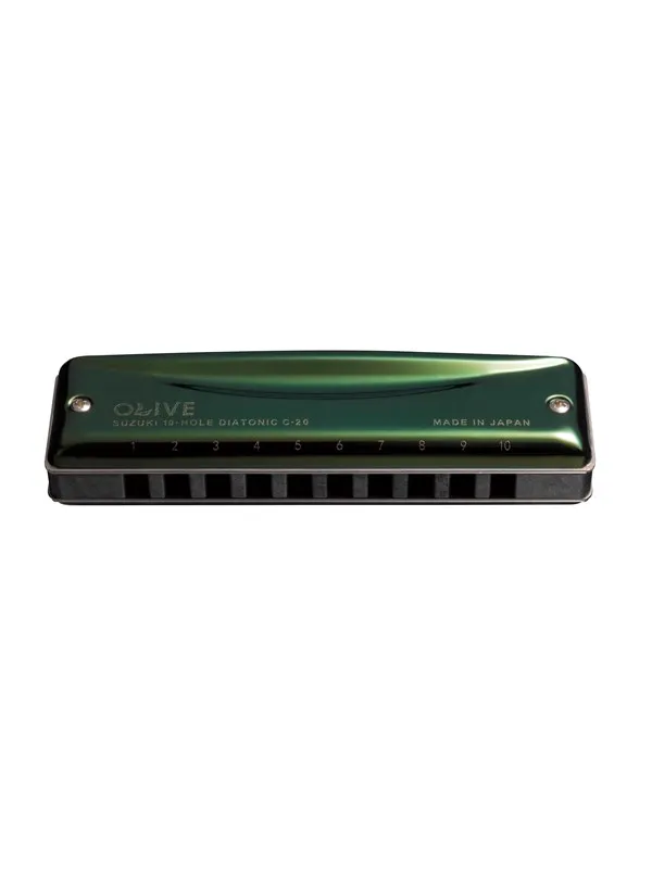 Suzuki Olive C-20 Diatonic harmonica  -  Key: C