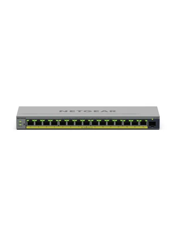 Netgear GS116EP 16-Port Gigabit Ethernet Easy Smart PoE+ Switch (180W)