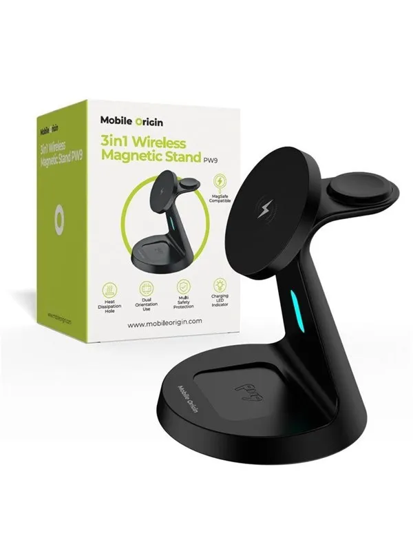 Mobile Origin 3in1 Wireless Magnetic Stand PW9
