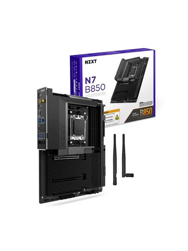 NZXT N7 B850 Hovedkort - AMD B850 - AMD AM5 socket - DDR5 RAM - ATX