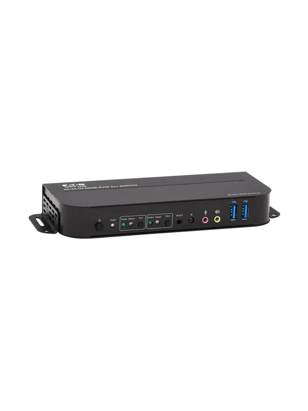 Eaton series HDMI KVM 2-Port 4K 60Hz 4:4:4 HDR HDCP 2.2 Support IR Remote and USB Cables