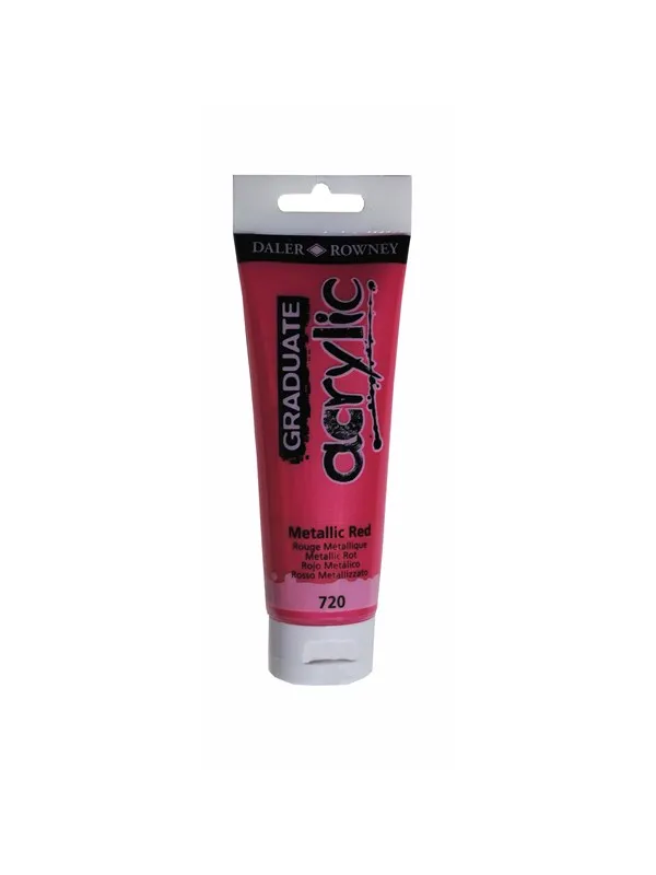 Daler-Rowney Graduate Acrylic 120 ml Metallic Red