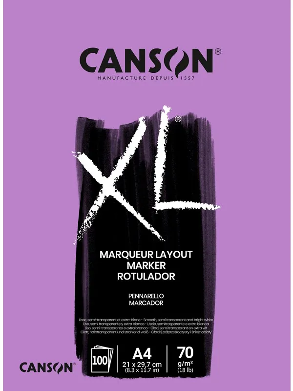 Canson XL Marker VS A4 70G Pad 100 SH