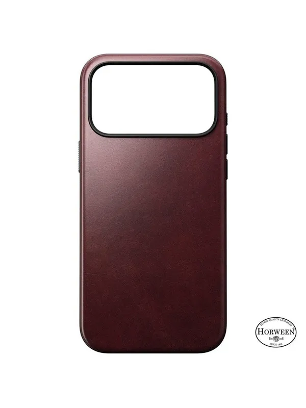 Nomad - Modern Leather Case - iPhone 17 Pro Max | Burgundy | Horween