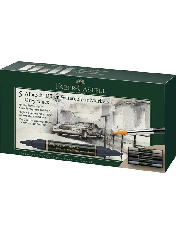 Faber-Castell Watercolour marker A.Dürer 5ct wallet gr