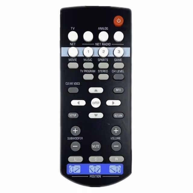 Erstatning fjernkontroll for FSR86 ZP80780 for Yamaha-lydplanke