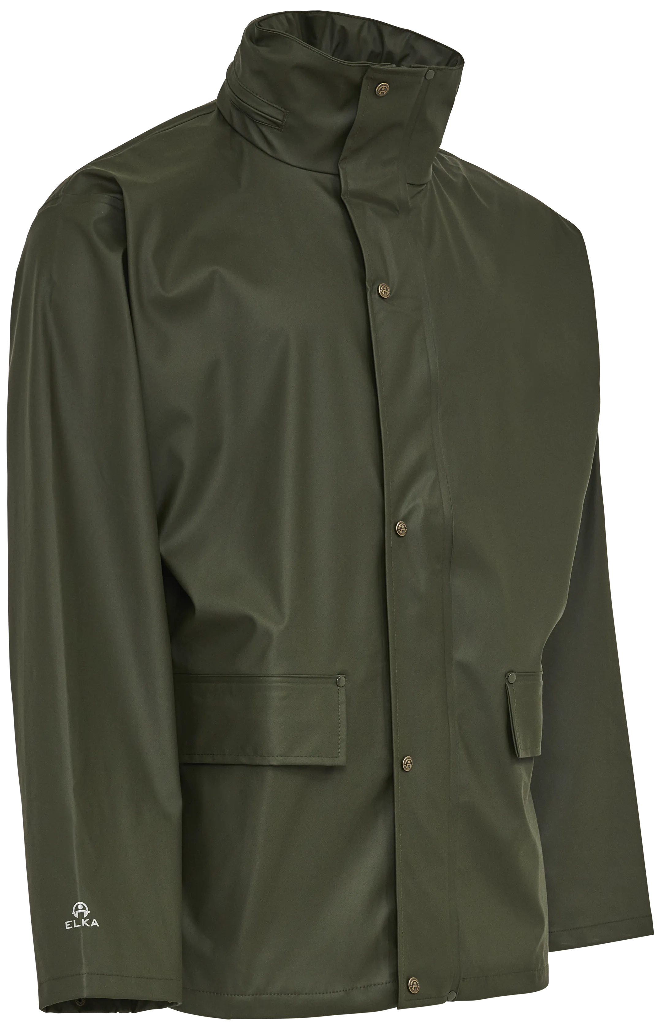 Regnjakke PU 026300 oliven Str. 4XL