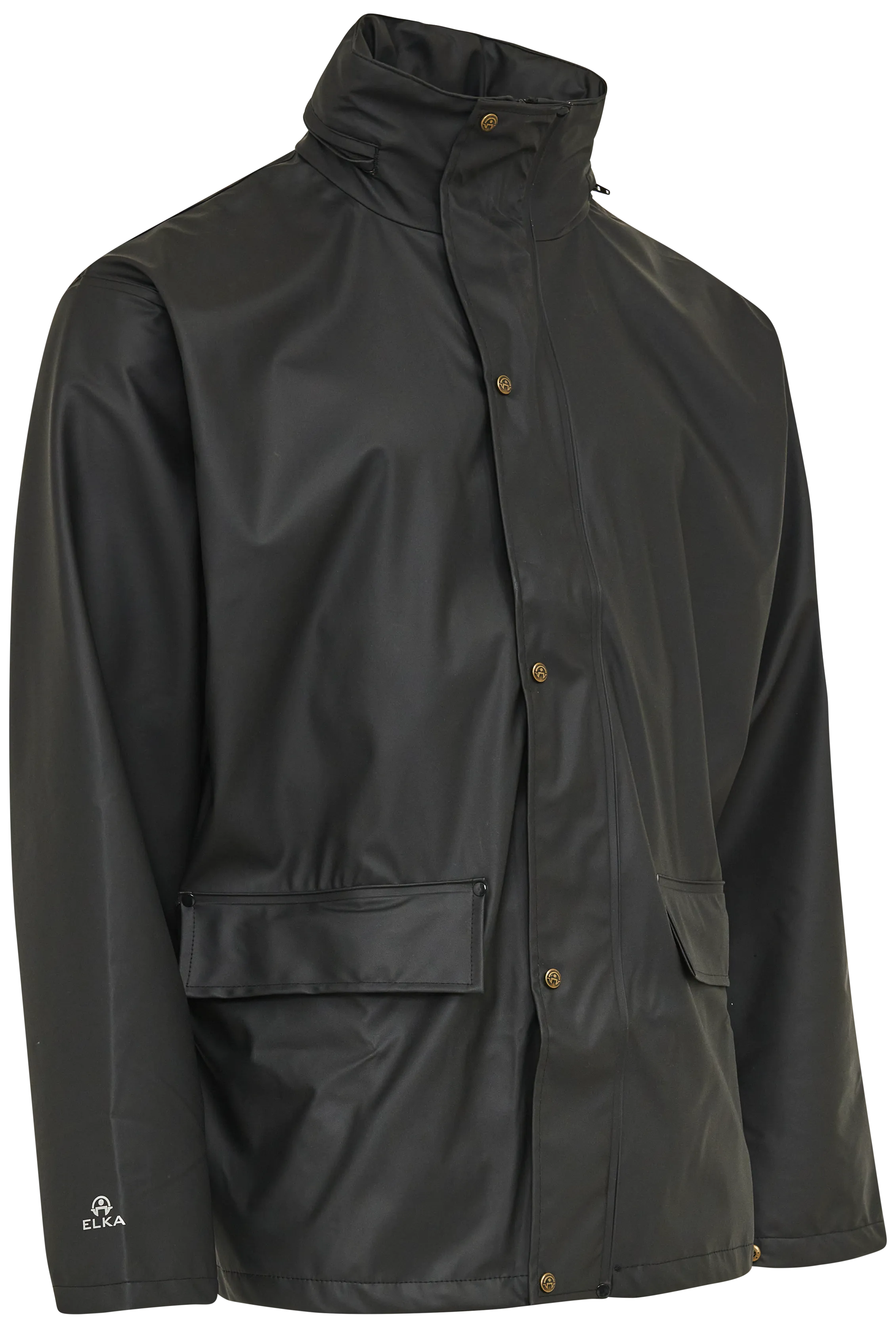 Regnjakke PU 026300 sort str. 5XL