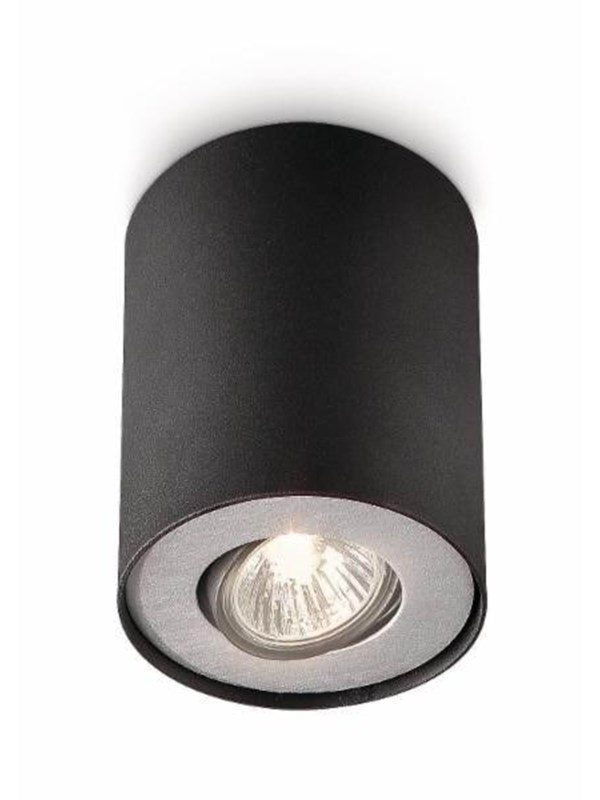 Philips PILLAR single spot black 1x50W 230V
