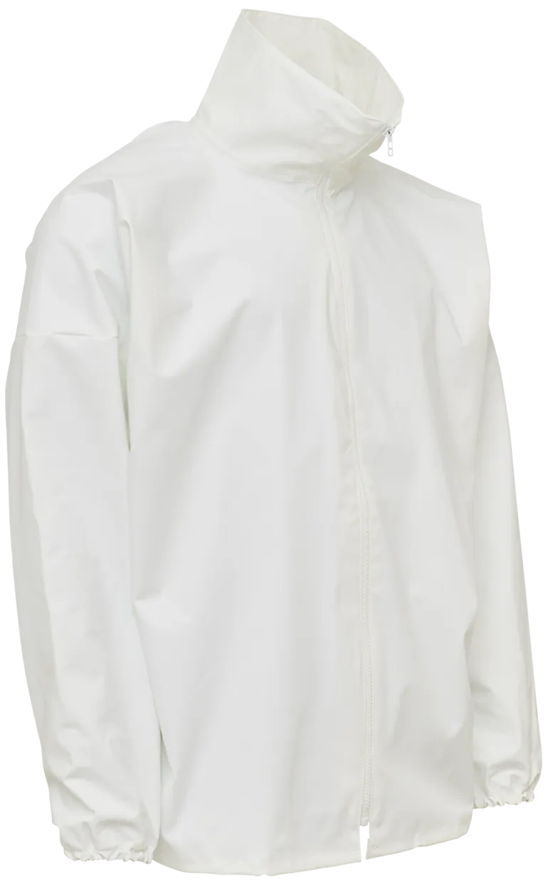 Regnjakke PU 076500 hvit Str. M