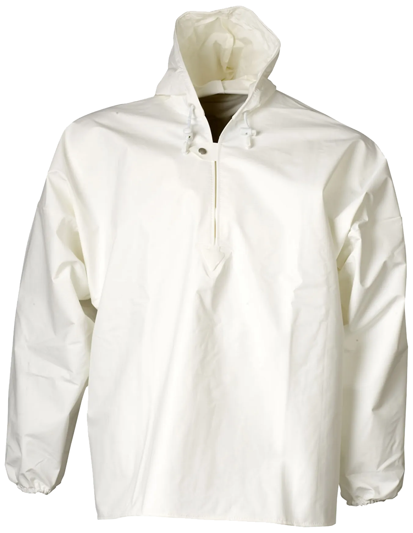 Regn-anorakk med elastiske mansjetter 077100E hvit str. S