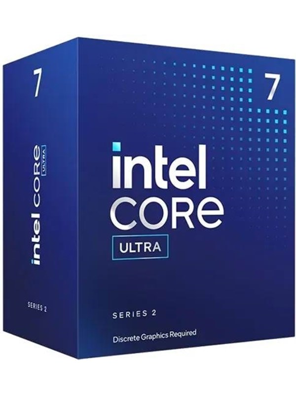 Intel Core Ultra 7 265F Arrow Lake-S Prosessor/CPU - 20 kjerner - 2.4 GHz - Intel LGA1851 - Intel Boks (med kjøler)