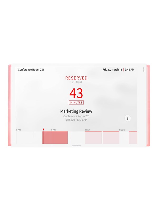 Crestron Electronics Crestron Room Scheduling Touch Screen TSS-1070-W-S-LB KIT - room manager - Bluetooth 802.11a/b/g/n/ac - smooth white - Max - recommended for