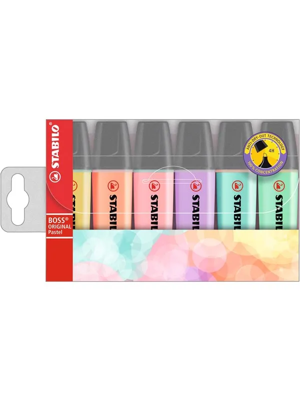 STABILO BOSS Pastel highlighter set of 6 colors