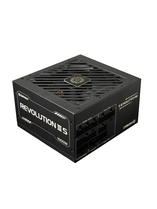 Enermax REVOLUTION III S Strømforsyning (PSU) - 1000 Watt - 120 mm - ATX 3.1 - 80 Plus Platinum sertifisert