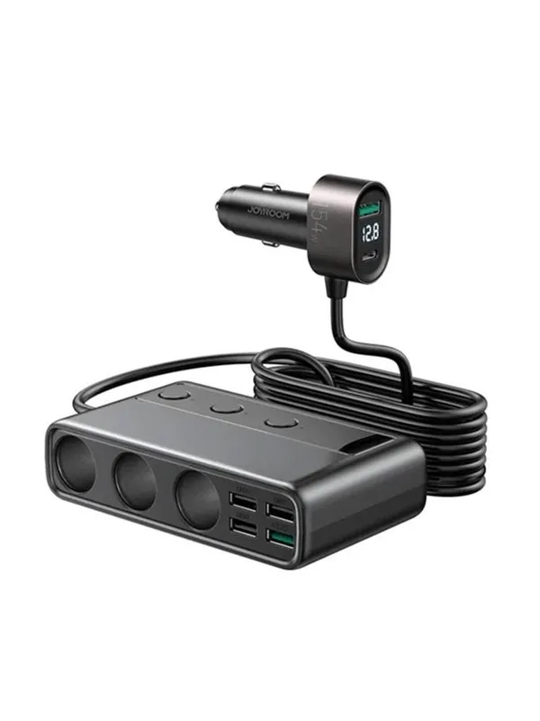 Joyroom Car charger JOYROOM JR-CL06 Multi-Port (black)